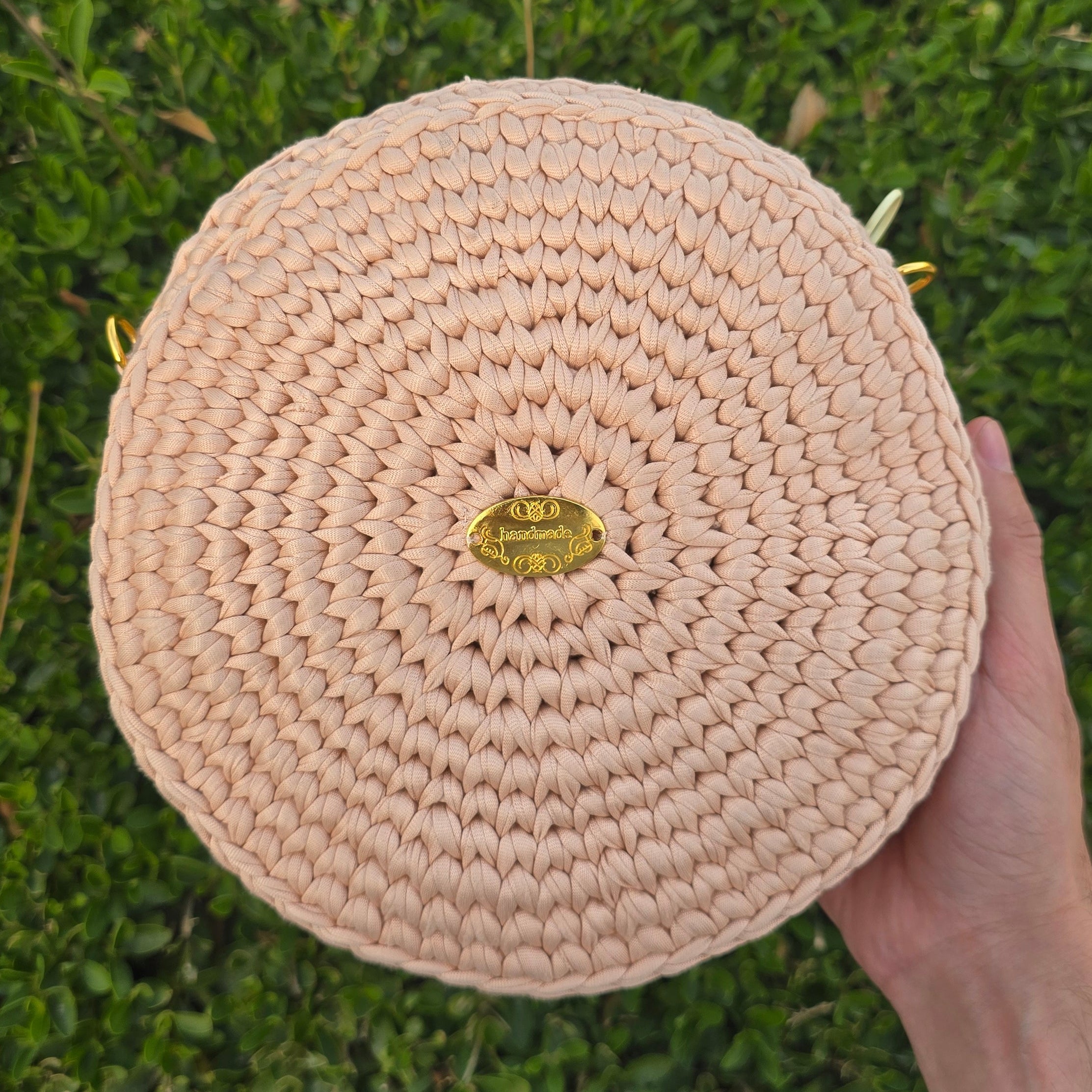 Round Crocheted Handbag