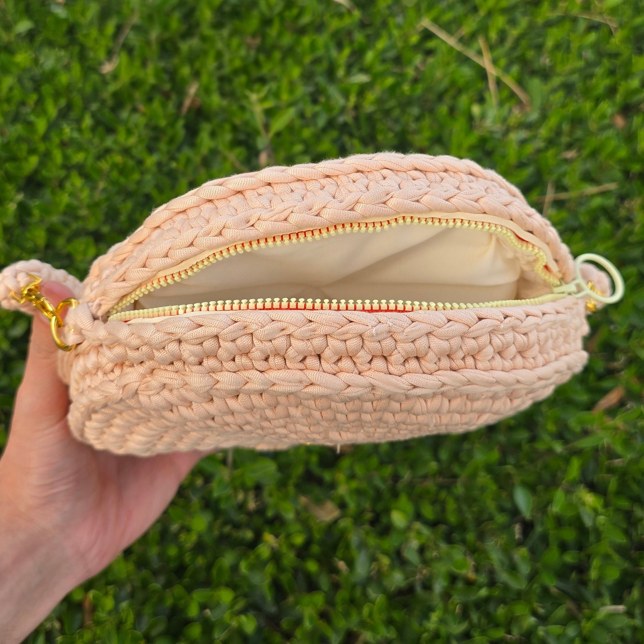 Round Crocheted Handbag
