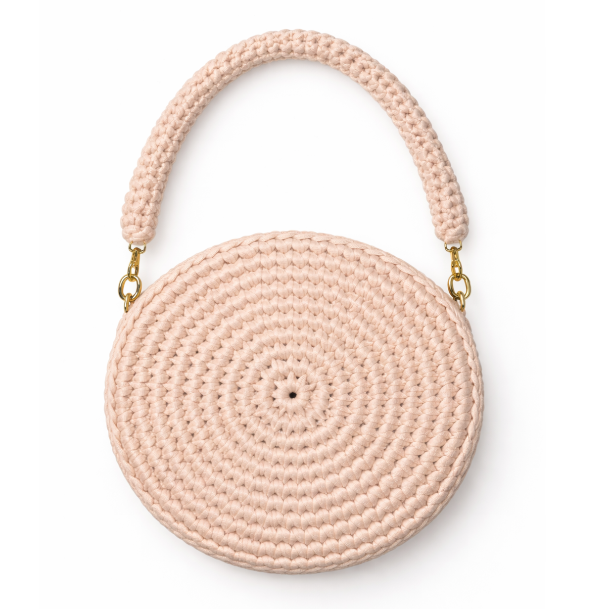 Round Crocheted Handbag